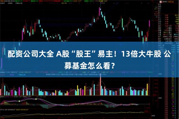 配资公司大全 A股“股王”易主！13倍大牛股 公募基金怎么看？